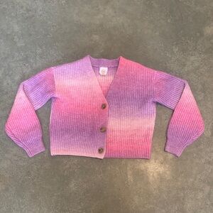 Wonder Nation Purple and Pink Gradient Cardigan